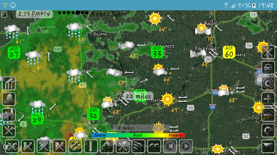 eMap HDF: Wetter und Windkarte Screenshot