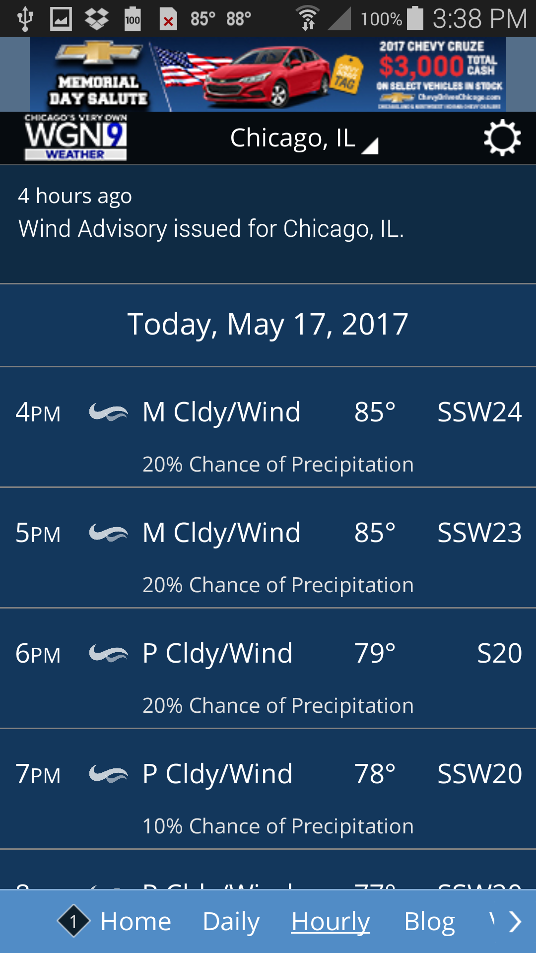 Android application WGN Weather screenshort