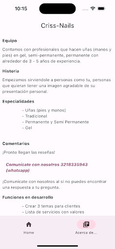 Unas Cris Screen 2