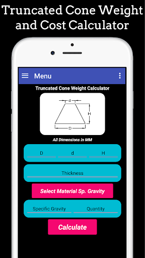 Fabrication Weight Calc Pro Screen 2