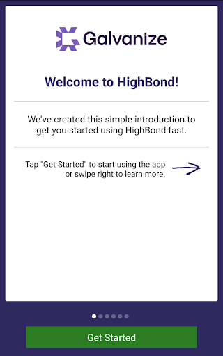Android application Diligent HighBond screenshort