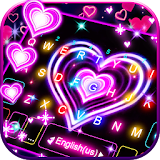 Neon Lights Heart Theme icon
