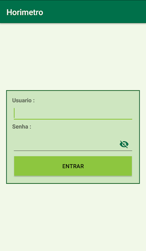 Android application Horimetro screenshort