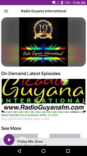 Android application Radio Guyana International screenshort