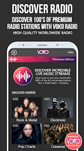 VOKO Radio PRO - Internet Radio Schermata