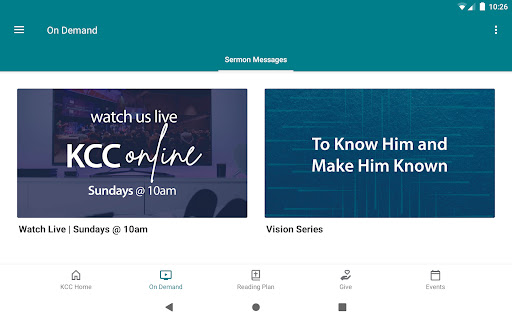 Screenshot of My KCC