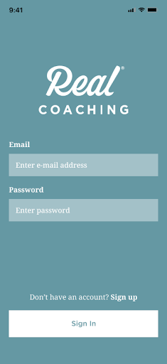Android application The RealCoaching screenshort