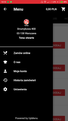 Android application Saiko Sushi screenshort