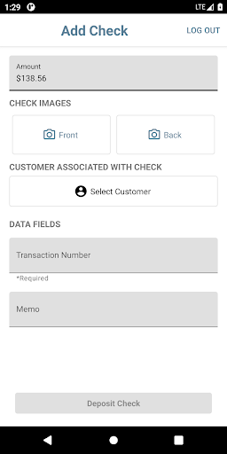 Honor Bank Remote Deposit Screen 3
