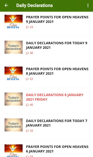 Open Heavens Devotional 2021