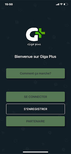 Android application Giga Plus screenshort