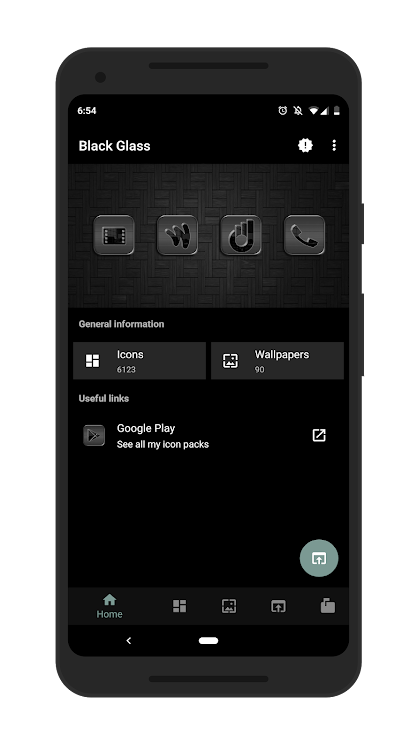 Black Glass Icons - 1.19 - (Android)