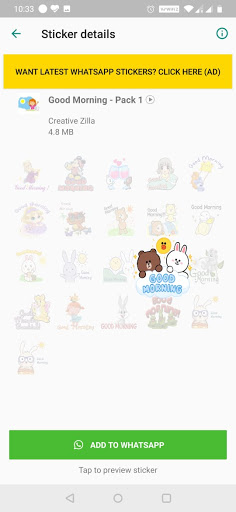Animated Good Morning Stickers Screen 2
