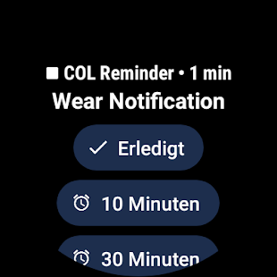 COL Reminder Screenshot