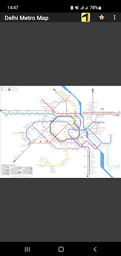 Android application Delhi Metro Map screenshort