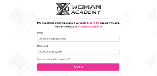Android application XWOMAN Academy screenshort