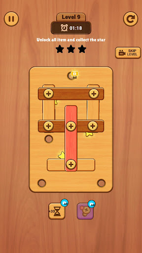 Wood Screws Puzzle: Nut n Bolt Screen 3