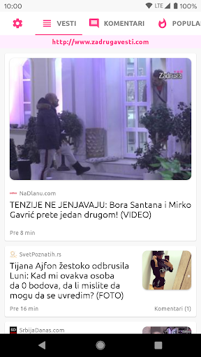 Android application Zadruga Info - reality show screenshort
