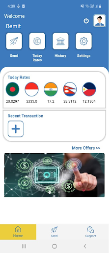 SMart Remit Screen 2