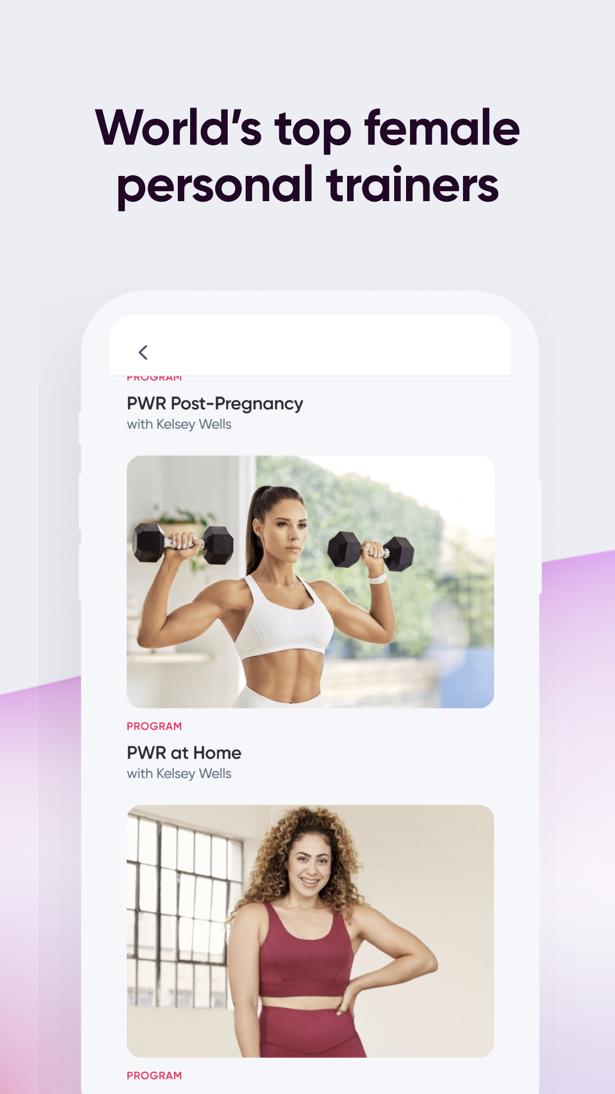 Android application Sweat: Fitness App For Women screenshort
