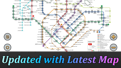 Singapore MRT Map Route 新加坡地铁 Screen 2