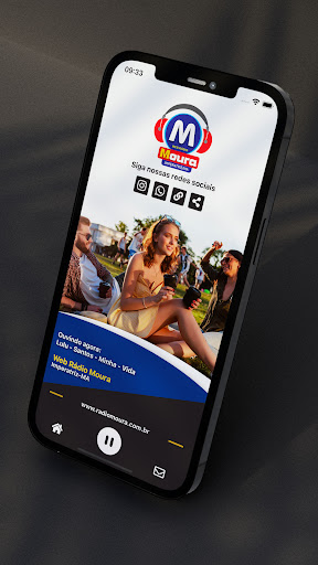 Android application Web Rádio Moura screenshort
