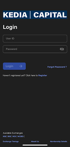 Android application KTRADE screenshort