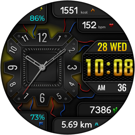 Hybrid AMIRATO WS43 Watch face Screenshot