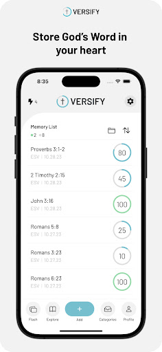 Android application Versify screenshort