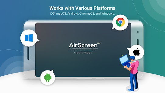 AirScreen – AirPlay 和 Cast MOD APK（高级版已解锁）3