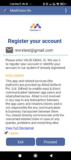 Android application MediVision Rx screenshort