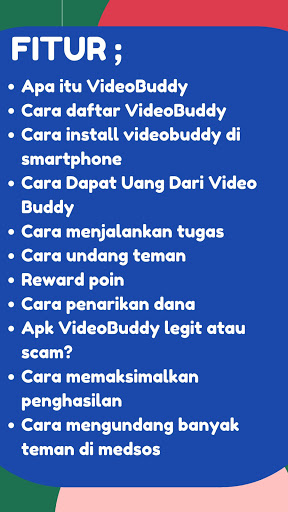 Cara dapat uang dari Apk VideoBuddy Penghasil Uang