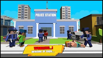 Captura de pantalla de Blocky Dude Gangster Auto City APK #5