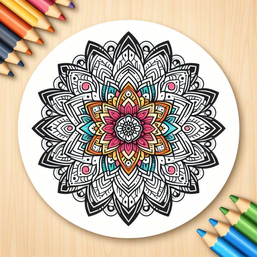 Mandala Color by Number Anti Anxiety Coloring Book for Adult