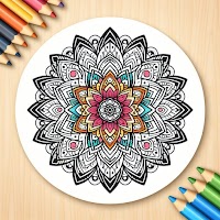 Mandala Color by Number Book - Glitter Paint Pages