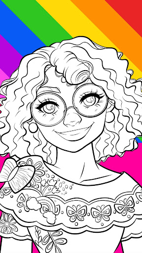 Mirabel princes Coloring game Screen 2
