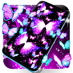 Cover Image of 下载 Neon butterflies glowing live wallpaper 15.1 APK