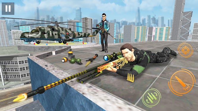 #1. Sniper 3d Shooting Games (Android) By: Mishi Games Studio