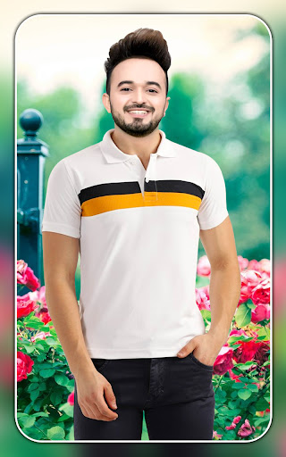 Men T shirt photo suit editor Screen 3