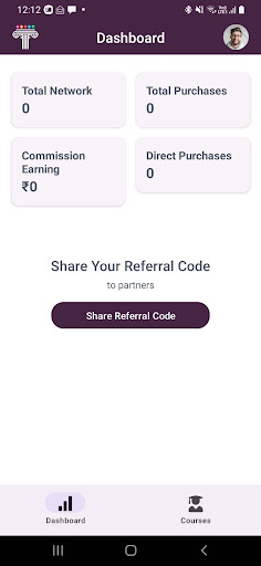 Android application TeacherFactory Referral App screenshort