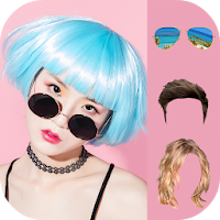 Sunglasses and Hairstyle Photo Editor