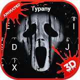 Scream Ghost Face 3D Theme&Emoji Keyboard icon