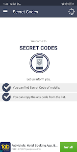 Mobile Secret Codes: Hidden Se Screenshot