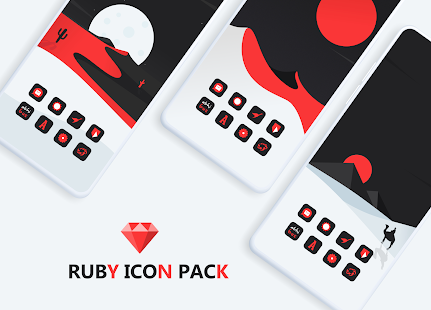 Ruby Icon Pack Captura de pantalla