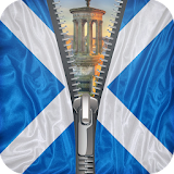 Scotland flag zipper lock icon