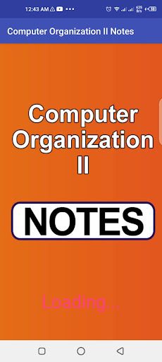 Android application Computer Organization II Notes screenshort