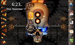screenshot of Steampunk Skull Free Wallpaper