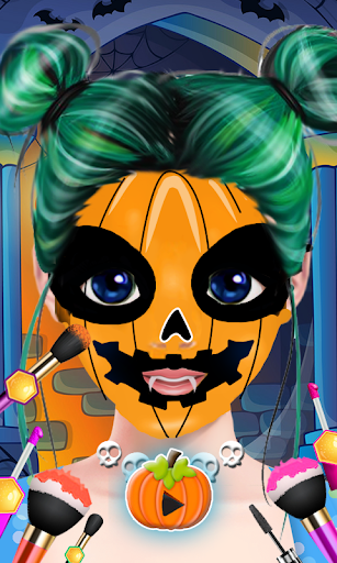 Cute Girl Halloween Makeup Art screenshot 9