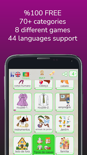 Android application English with pictures & sounds screenshort