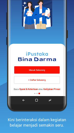 Android application iPustaka Bina Darma screenshort